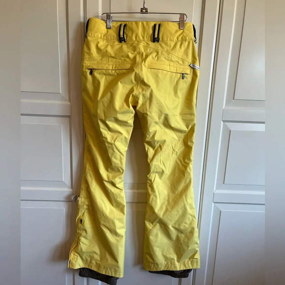 BONFIRE Snowboard pants. Yellow, size small - Picture 3 of 13